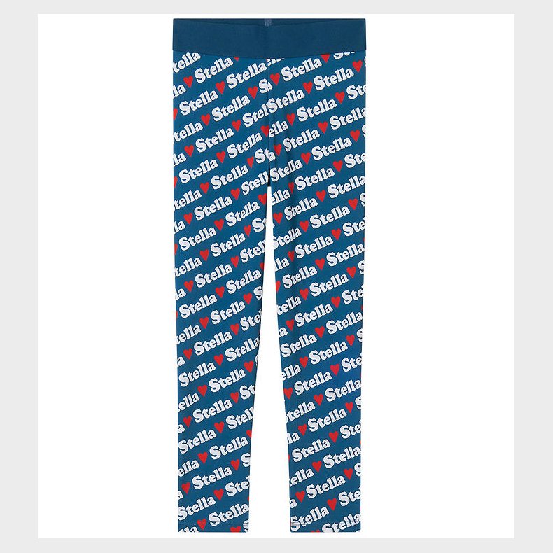 Stella McCartney Kids Leggings - Bl m. Hvid/Rd