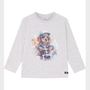 Hust and Claire Bluse - Anton - Pearl Grey Melange