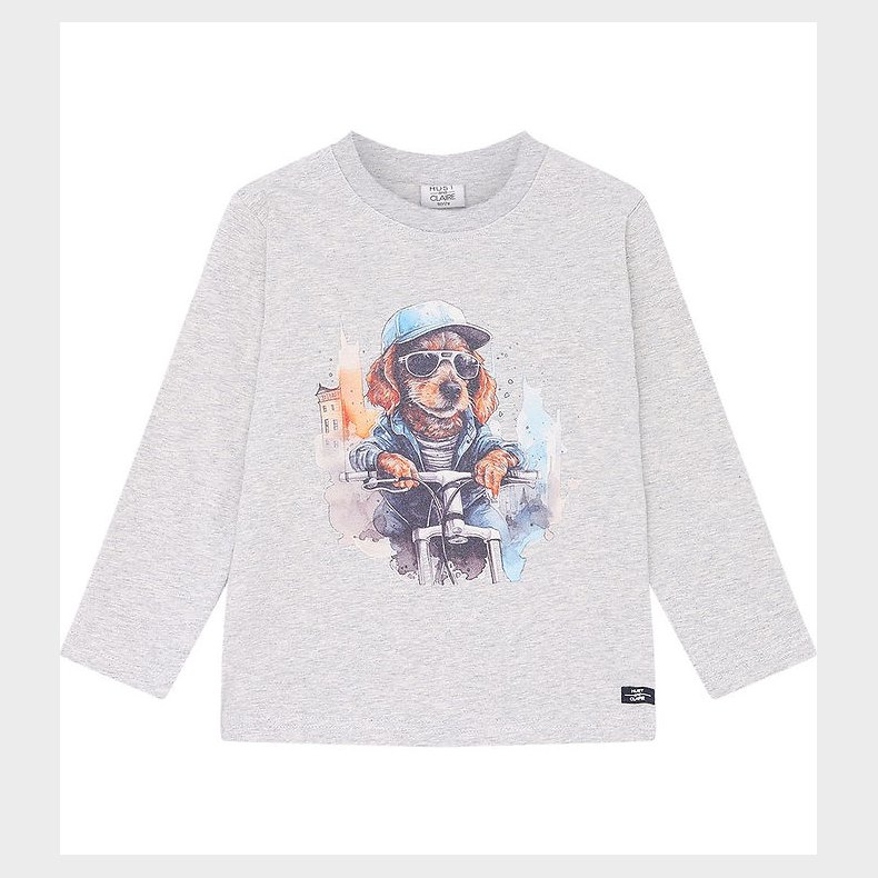 Hust and Claire Bluse - Anton - Pearl Grey Melange