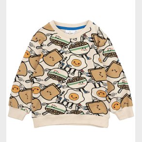 The New Siblings Sweatshirt - TnstNelson - White Swan AOP