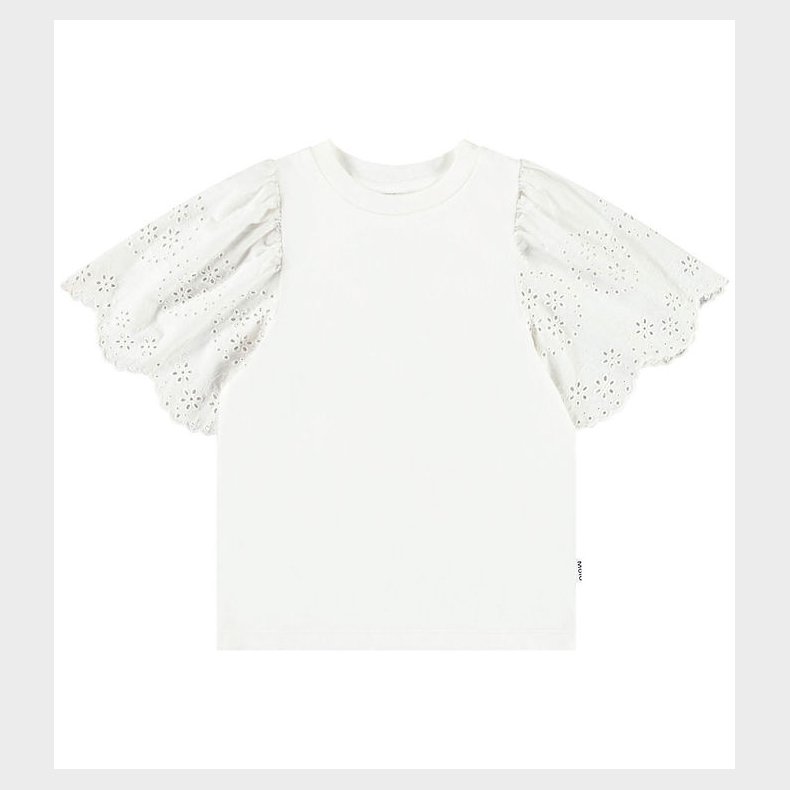 Molo T-shirt - Ritza - Crisp White m. Hulm�nster
