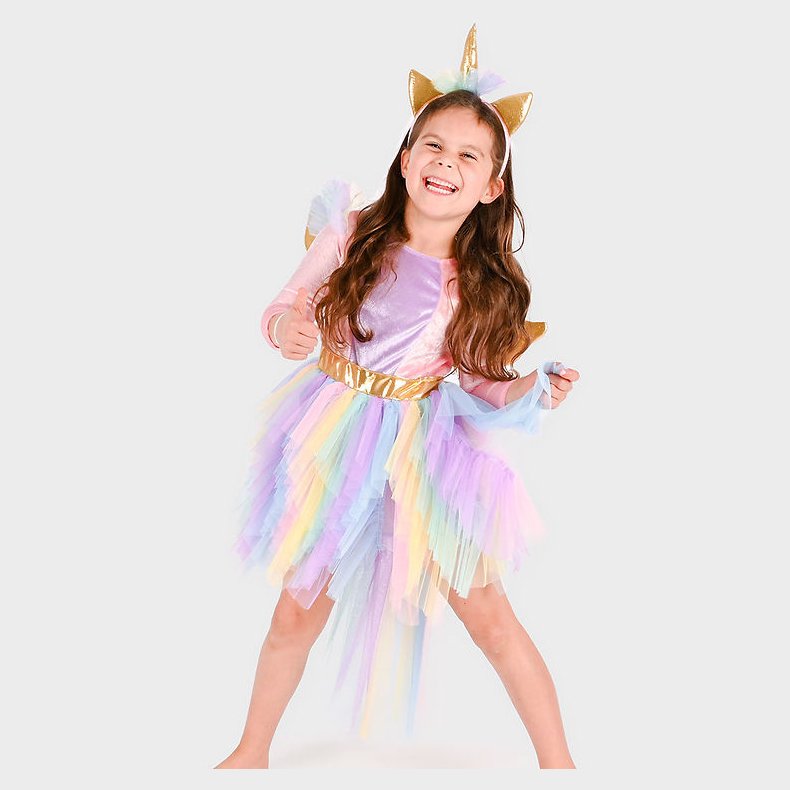 Den Goda Fen Udkldning - Dress Unicorn m. Diadem