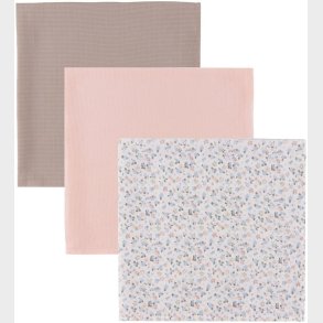 Msli Stofbleer - 3-pak - 75x75 - Balsam cream/ Peony/ Jasmin bl