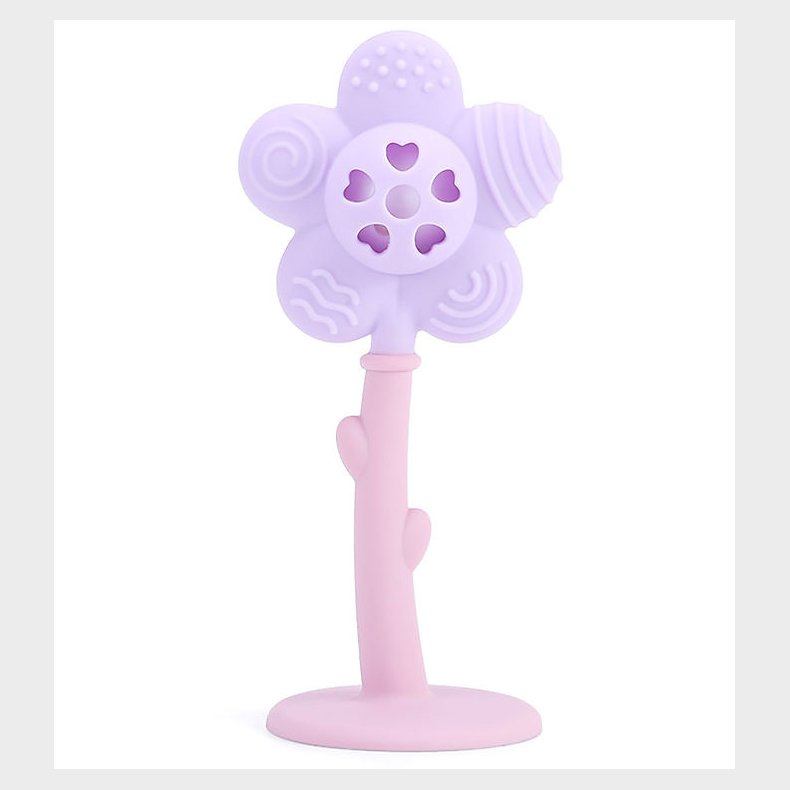 Tiny Tot Bidering - Flower - Lille/Pink