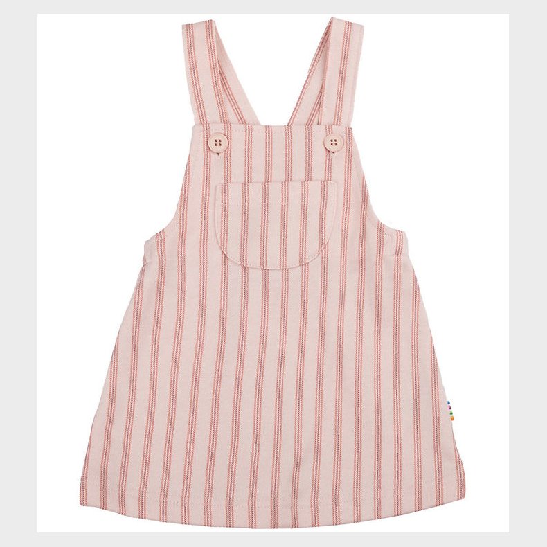 Joha Kjole - Pinafore - Lyserd m. Striber