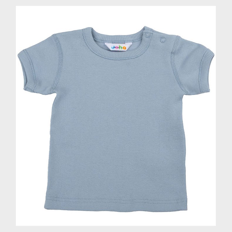 Joha T-shirt - Rib - St�vet Bl�