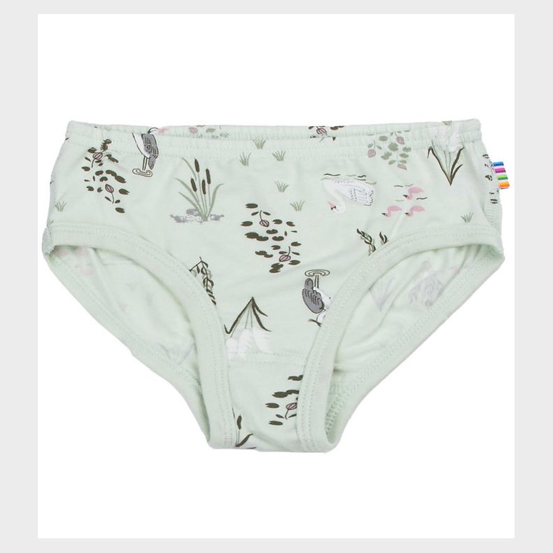 Joha Trusser - Viskose/Bambus - Mynte m. Svane