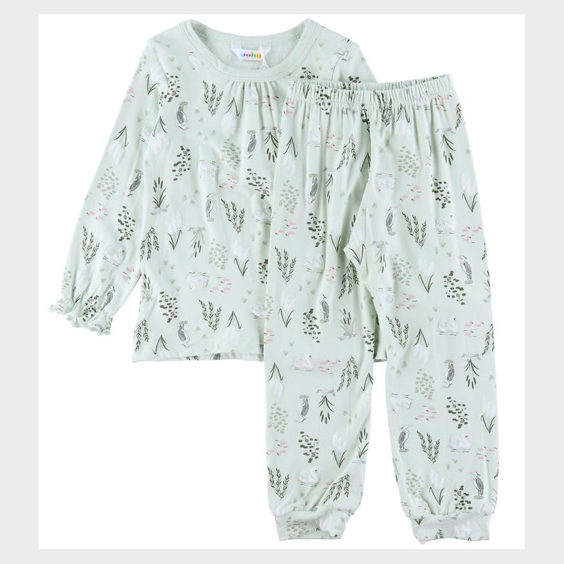 Joha Natt�j - Bambus - Mynte m. Svane