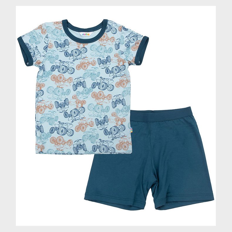 Joha Natt�j - 2-Delt - Viskose/Bambus - Bl� m. ATV