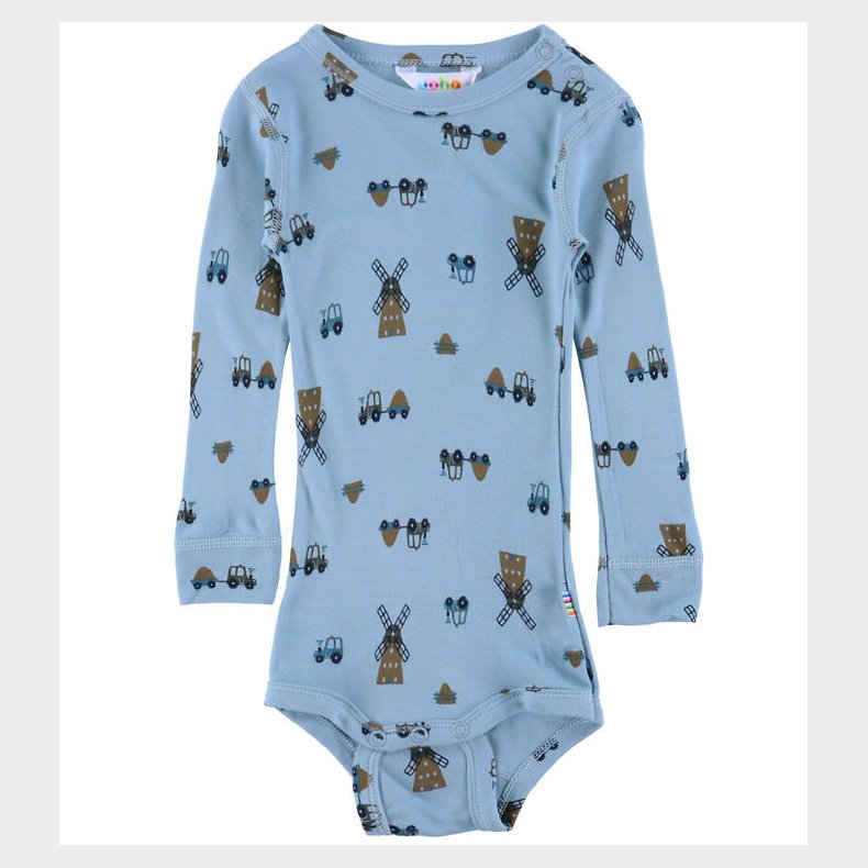 Joha Body l/� - Viskose/Bambus - Bl� m. Vindm�lle