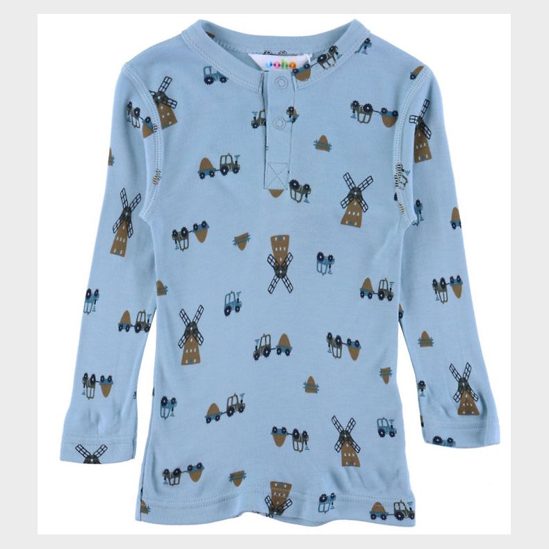 Joha Bluse - Viskose/Bambus - Bl m. Vindmlle
