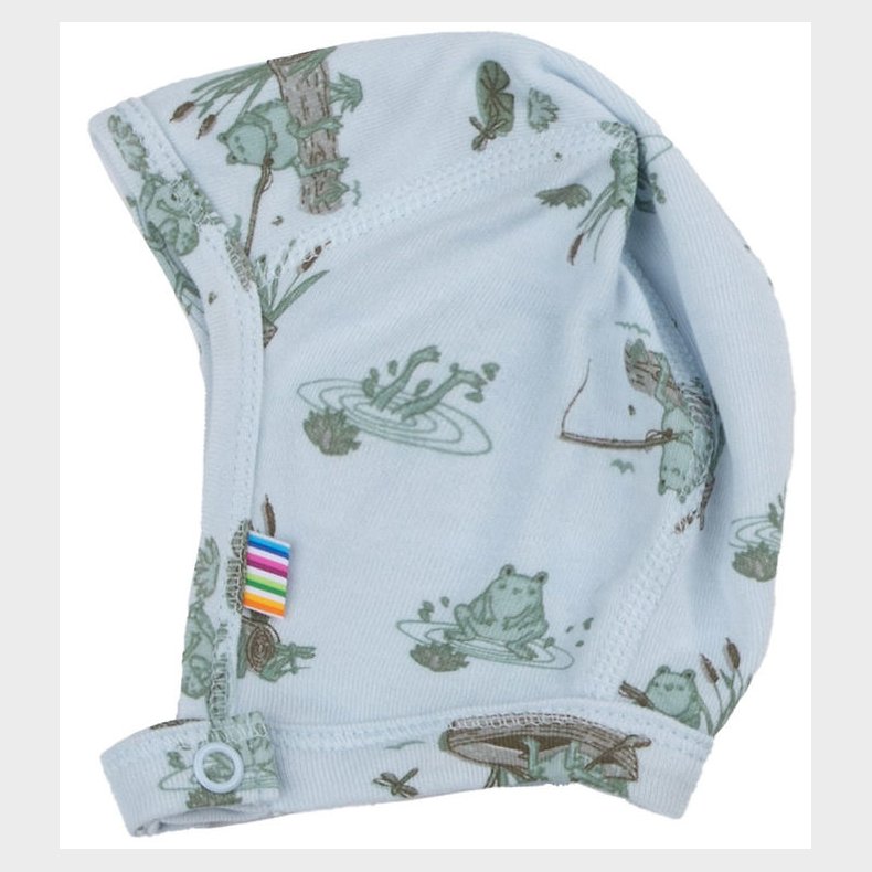 Joha Babyhjelm - Viskose/Bambus - Lysebl� m. Fr�er