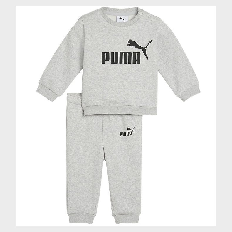 Puma Sweatst - Minicats Ess Crew - Light Gray Heather