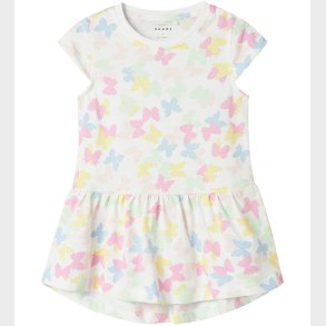 Name It Kjole - Noos - NmfVigga - Bright White/Butterfly