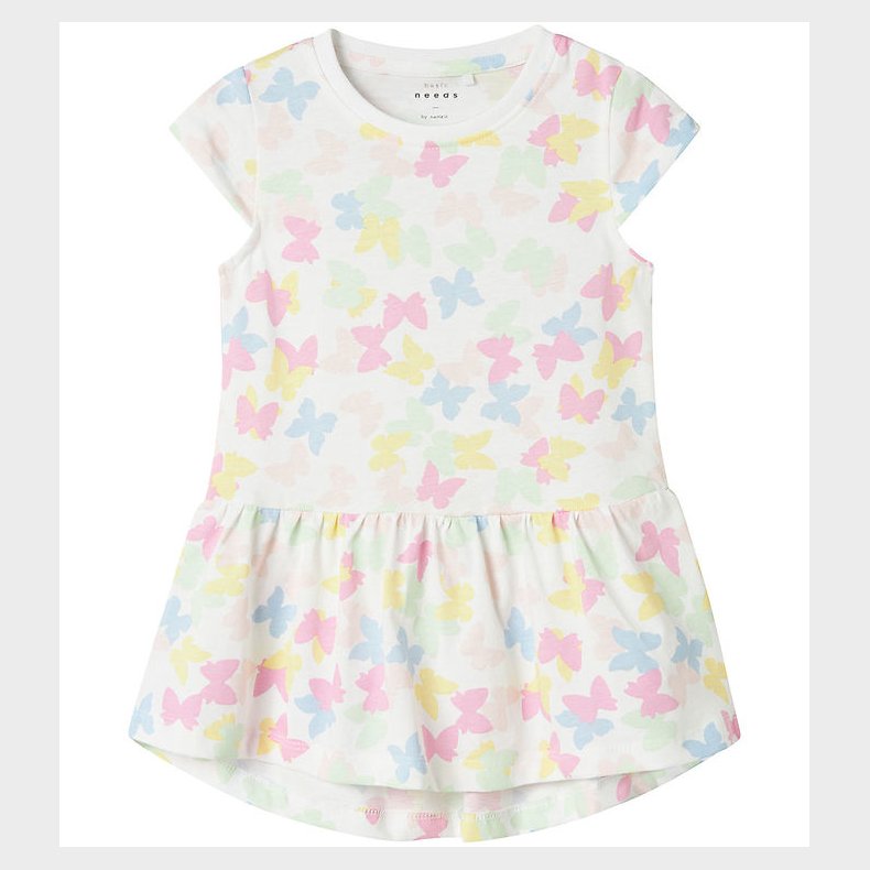 Name It Kjole - Noos - NmfVigga - Bright White/Butterfly