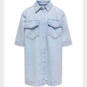 Kids Only Denim Kjole - KogSophie - Light Blue Denim