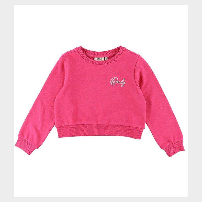 Kids Only Sweatshirt - KogCeleste - Fuchsia purple/Silver Glitte