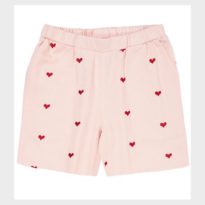 Copenhagen Colors Shorts - Twill Heart - Dusty Rose m. Berry Hea