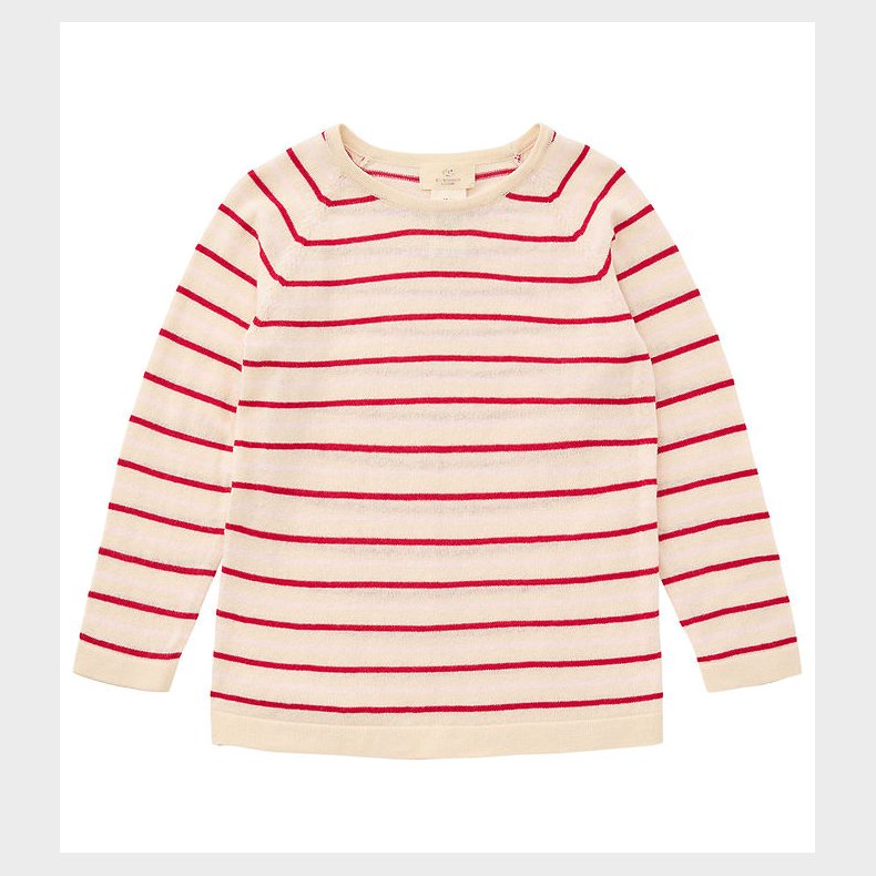 Copenhagen Colors Bluse - Strik - Cream/Dusty Rose/Barry Comb