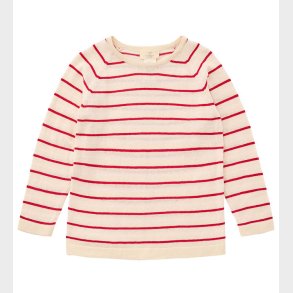 Copenhagen Colors Bluse - Strik - Cream/Dusty Rose/Barry Comb