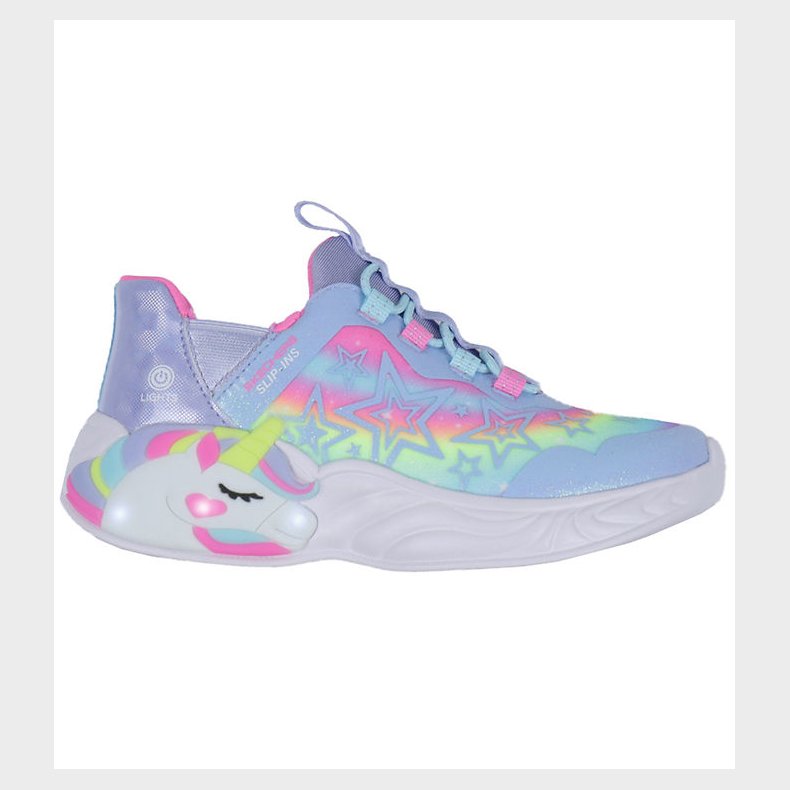 Skechers Sko m. Lys - Unicorn Dreams - Starry Lite - Lavender