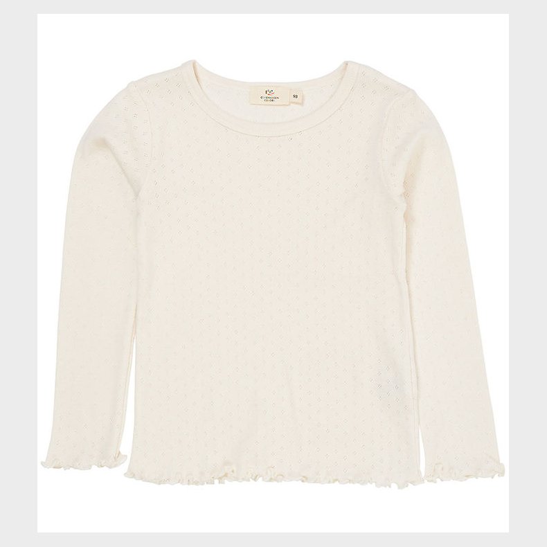 Copenhagen Colors Bluse - Pointelle - Cream