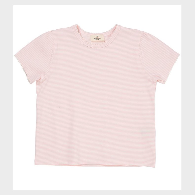 Copenhagen Colors T-shirt - Ruffle - Ballerina/Cream Stripe