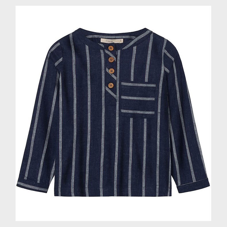 Fliink Skjorte - Vira - Insignia Blue/Sandshell