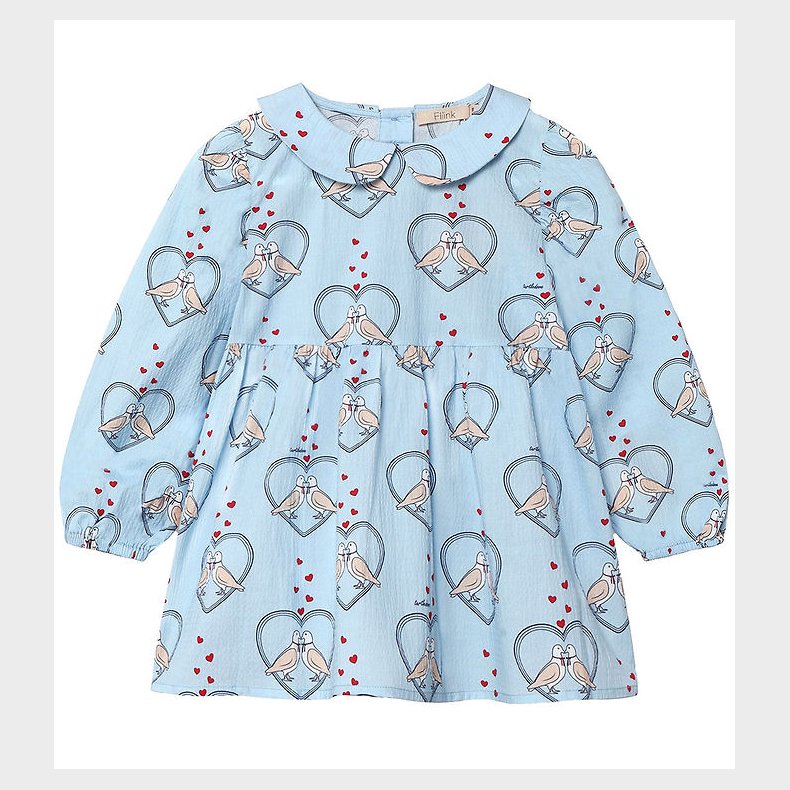 Fliink Tunika - Colombe - Dream Blue/Hjerter