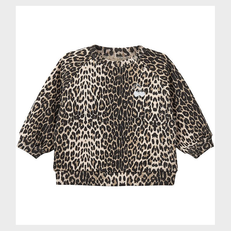 Sofie Schnoor Sweatshirt - Elissb - Light Brown Leopard m. S�lv