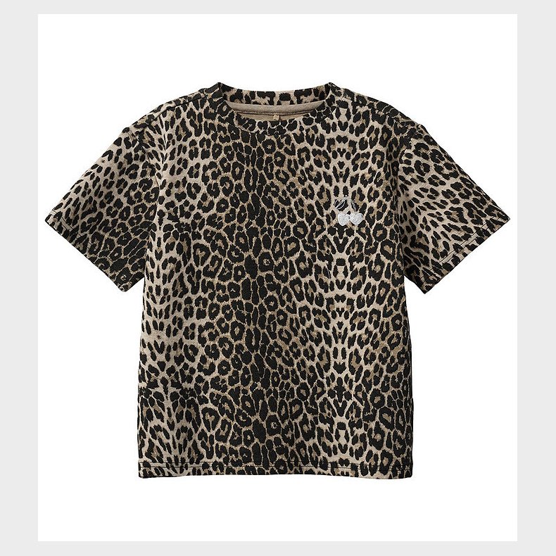 Sofie Schnoor T-shirt - Ayask - Light Brown Leopard