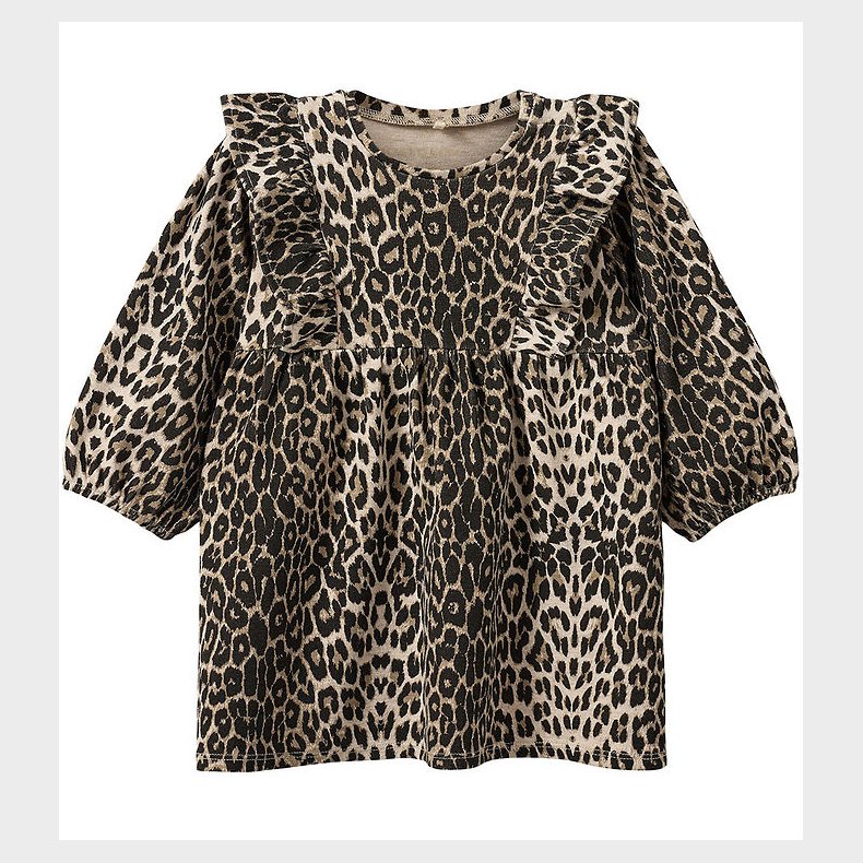 Sofie Schnoor Kjole - Bomuld/Viskose - Lulasb - Light Brown Leop