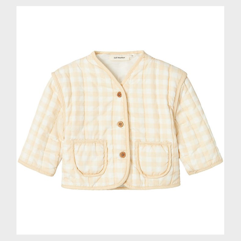 Lil' Atelier Jakke - NbfLarose - Quilt - Coconut Milk