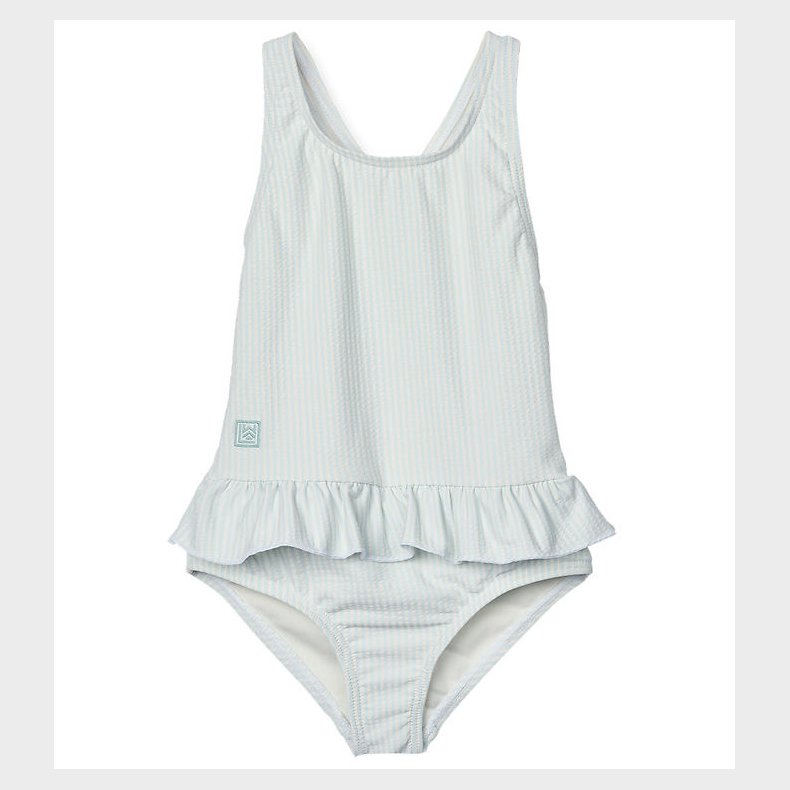 Liewood Badedragt - Amara - Y/D Stripe Pure Sky/Creme De La Crem