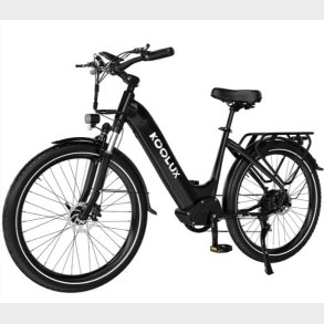 X2 Elcykel (25 km/t) - Sort