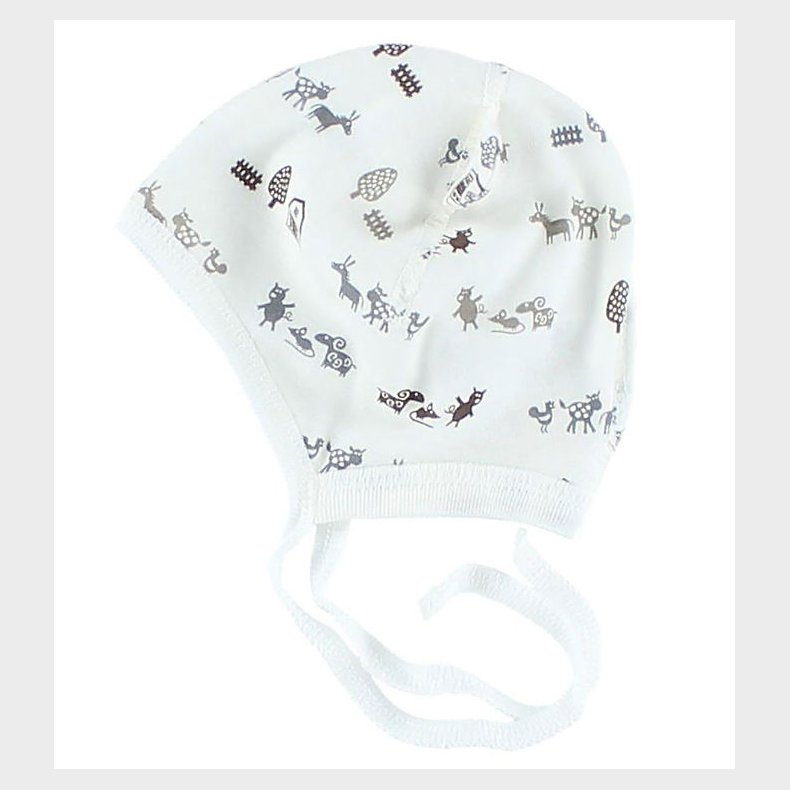 Joha Babyhjelm m. rer - Creme m. Dyr