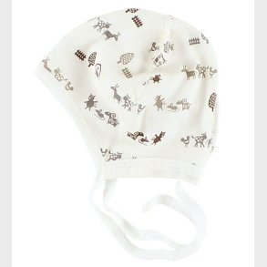 Joha Babyhjelm m. �rer - Creme m. Dyr