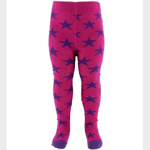 Fuzzies Strmpebukser - Pink m. Lilla Stjerner