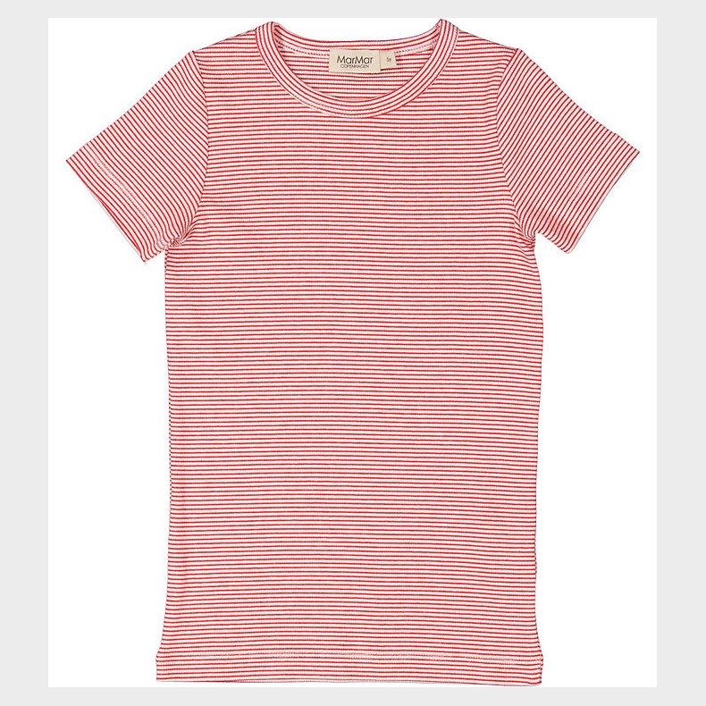 MarMar T-shirt - Rib - Modal - Tago - Red Stripe