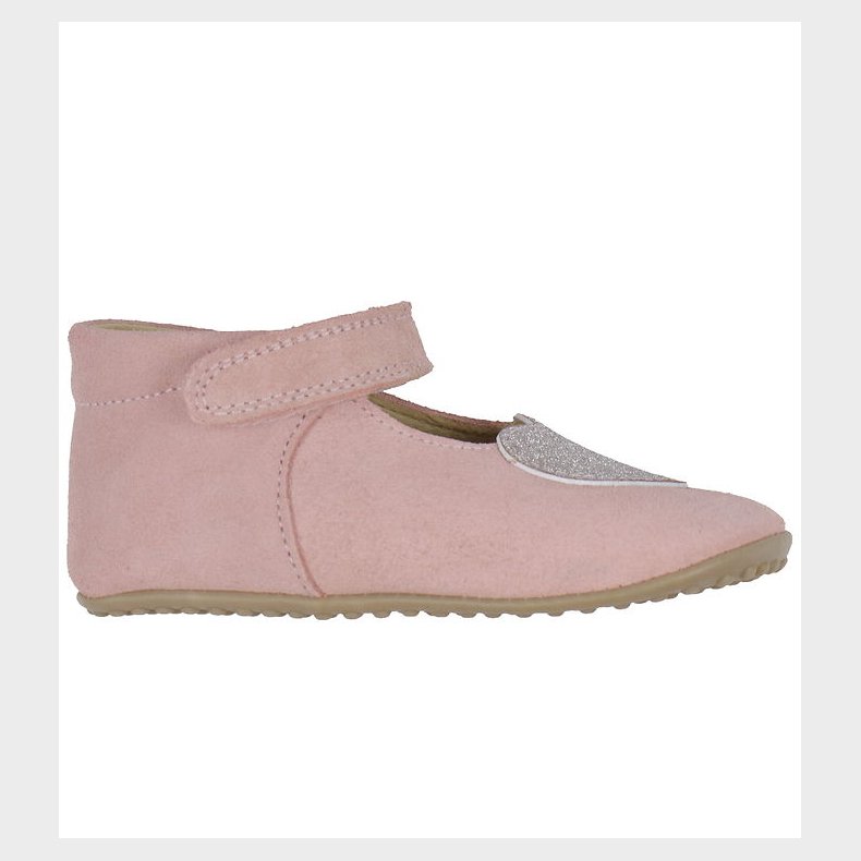 Pom Pom Hjemmesko - Beginners Ballerina Heart - Dusty Rose