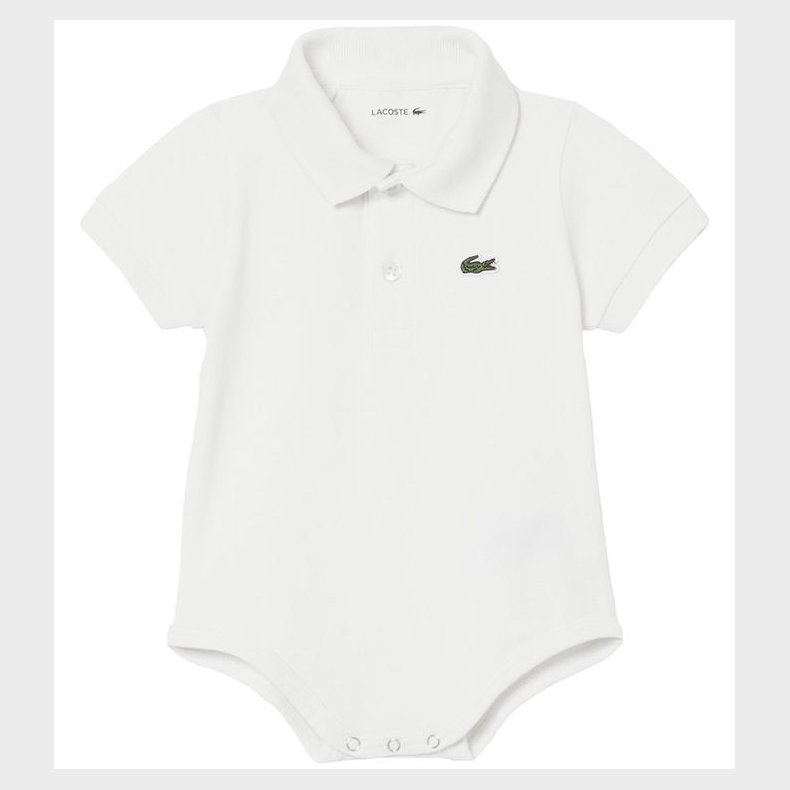Lacoste Body k/ - Piqu - Hvid m. Logo