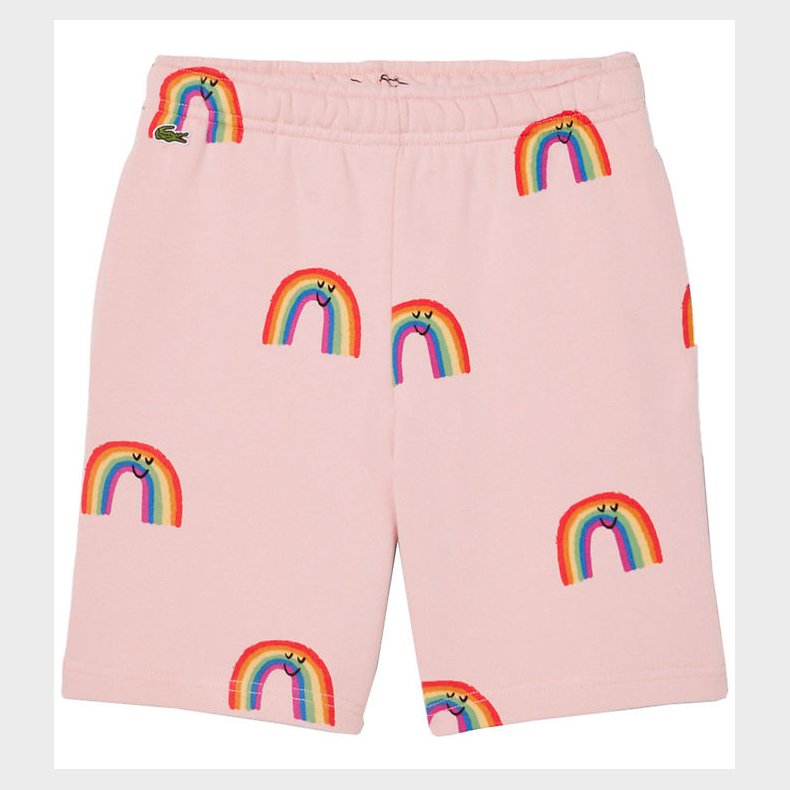 Lacoste Sweatshorts - Pink m. Regnbuer