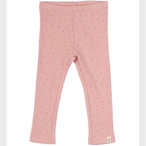 Petit Piao Leggings - Rib - Modal - Bright Rose