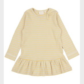 Petit Piao Kjole - Rib - Modal - Yellow Sun/Dark Off White