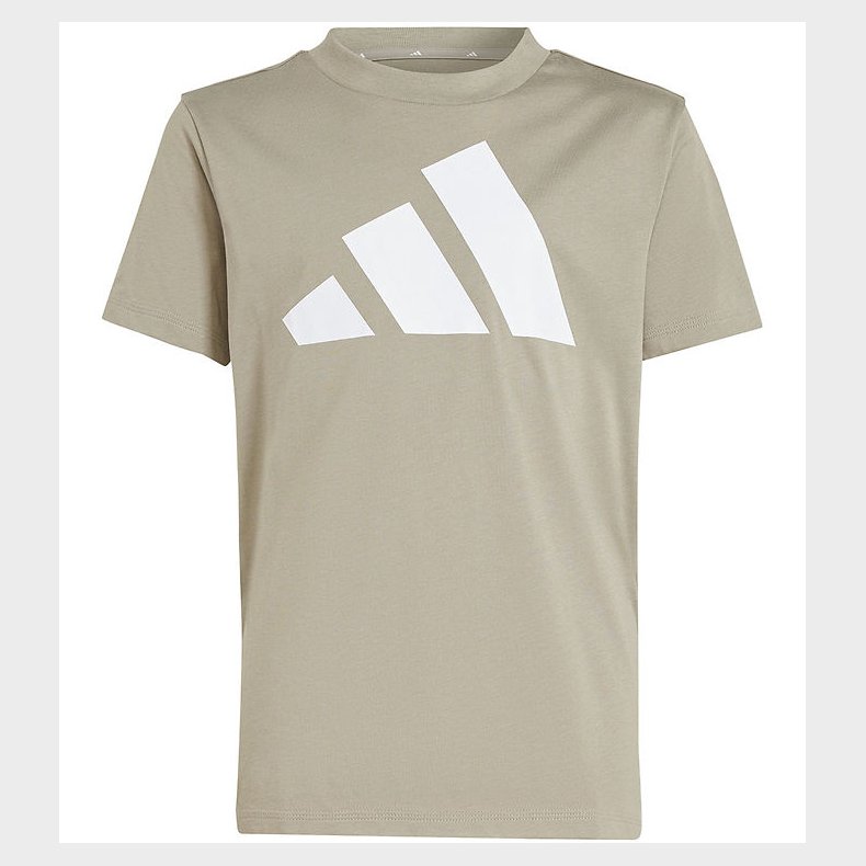 adidas performance T-shirt - 160 - Putty Beige/Hvid