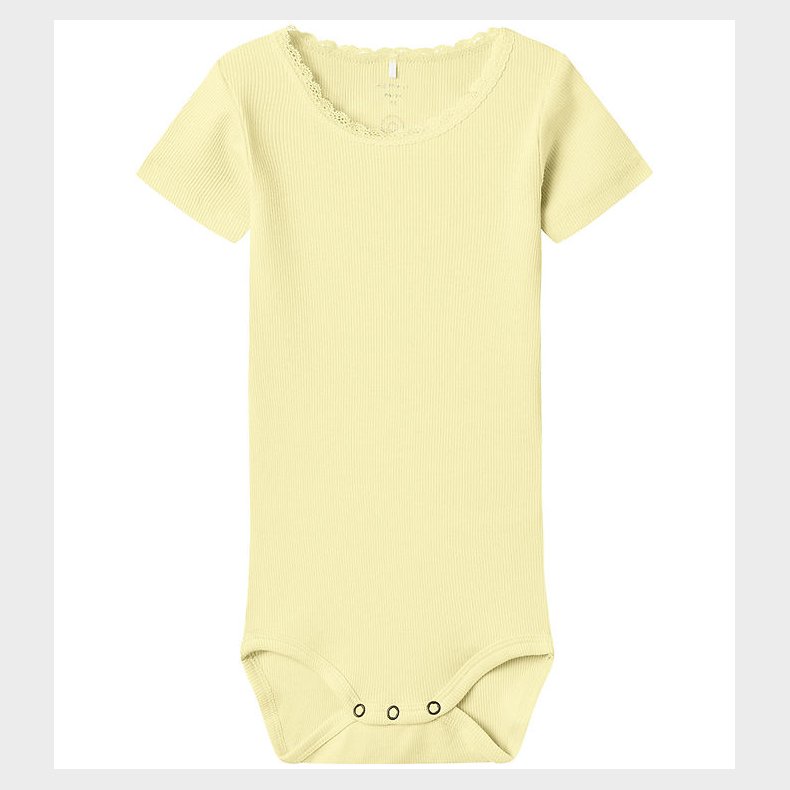 Name It Body k/ - Rib - Noos - NbfKab - Pastel Yellow