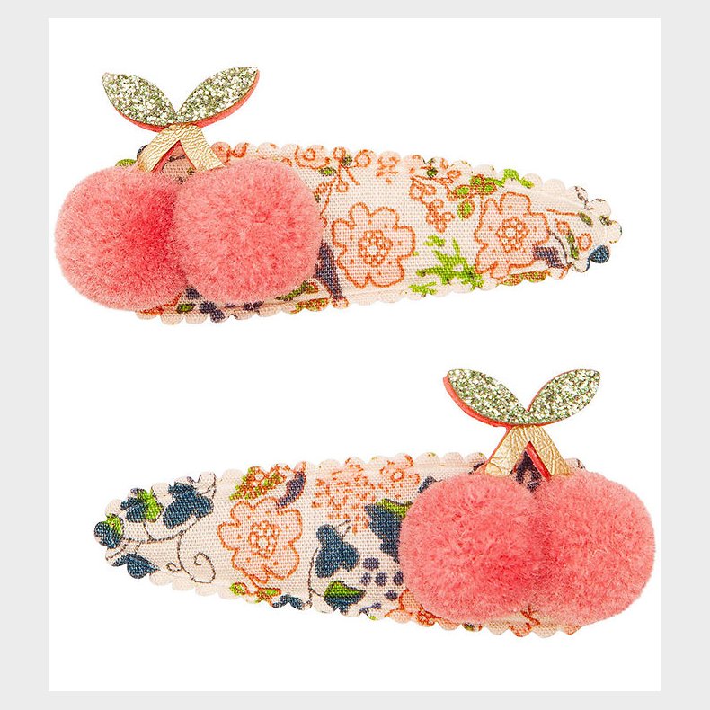 Mimi & Lula Hrspnder - 2-pak - 5 cm - Floral Pom Pom Cherries
