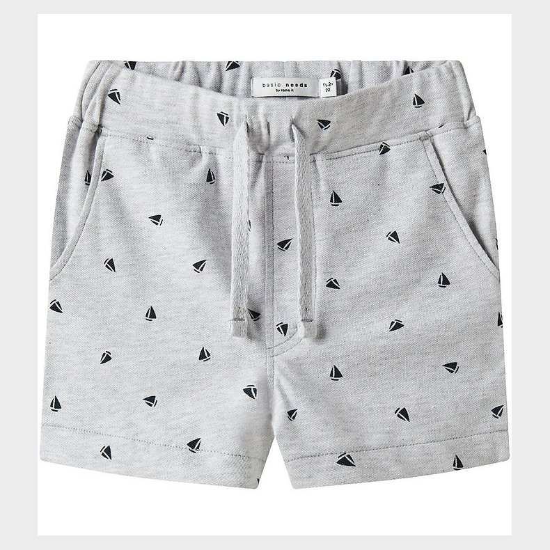 Name It Shorts - NmmVolo - Light Grey Melange/Boats