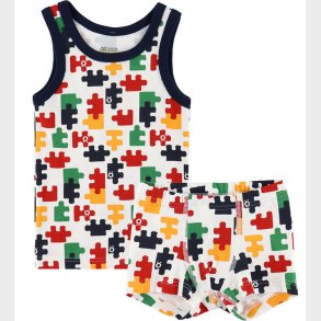 Katvig Undertj - Hvid m. Puslespil