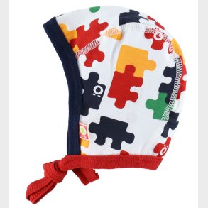Katvig Babyhjelm - 1-Lags - Hvid m. Puslespil